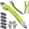 DEWINNER 4 in 1 Raschietto Spatola per Sigillante, Applicatore di Rimozione Raschietto in Silicone, Strumento di Tenuta in Silicone per Giunti per Piastrelle per Pavimento Della Cucina del Bagno