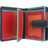 VISCONTI Borsa in pelle Rainbow Collection Bali con blocco RFID RB40, Nero/Rhumba, Taglia unica, Moderno