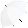 iX-brella X-Brella leggero ombrello pieno in fibra di vetro per 2 persone - taglia XXL - molto stabile - golf ombrello bianco bianco