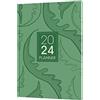 Collins Viridian Agenda 2024, formato A5, visualizzazione settimanale, agenda e organizer per ufficio, lavoro, personale e casa, da gennaio a dicembre 2024, agenda settimanale, foglia verde,