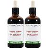 Heiltropfen 2x 100 ml Soluzione di iodio Lugol 5% | Realizzato con il 5% di iodio e il 10% ioduro di potassio | Test di terze parti | Heiltropfen®