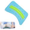Neakhmer Supporto lombare per alleviare il dolore alla schiena, per letto/sedia, per auto, supporto lombare spinale, inferiore e superiore della schiena (blu verde)