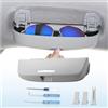 Coleya Custodie Occhiali Compatibile con VW Golf 8 2020 2021 2022 2023 2024, Porta Occhiali per Auto, Supporti per Occhiali da Sole, Scatola Occhiali da Golf 8 Accessori (Grigio)