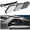 CGEAMDY Griglia Del Cofano Anteriore A Tre Colori Distintivo Della Decalcomania Adesivo Emblema, Accessori Per Il Refitting Specializzati, Adatto Per La Decorazione Della Griglia Dell'Auto(Nero)