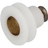 Amig - Cuscinetto per Box Doccia | Set di 2 pezzi | Ø 22 x 19 mm | Cuscinetto Angolare e Vite M5x8 | Per Porta Scorrevole di Box Doccia | Nylon Bianco