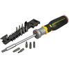 Stanley - FatMax STANLEY FMHT0-62689 Cacciavite PortaInserti a cricchetto, Set di 12 Inserti, LED