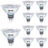 DiCUNO Lampadina LED dimmerabile GU5.3, bianco neutro 4000K, 6W sostituisce i faretti alogeni 60W, 12V, 440LM, MR16, Faretto LED dimmerabile, Angolo di emissione 40°, 10 Pezzi