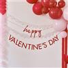 Ginger Ray Happy Valentines - Ghirlanda decorativa ecologica, colore: rosso