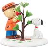 Department 56 Peanuts Village L'Albero Perfetto Accessorio Figurine Bianco, Marrone. Giallo