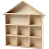 Creativ 56409 - Set di 10 contenitori a forma di casa, albero dell'impero, 3,5 x 26 x 25,2 cm