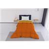 Italian Bed Linen Trapunta ELEGANT Invernale Imbottita, Arancio/Giallo, Singola 170x260cm