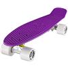 Ridge Skateboards Mini Cruiser Skateboard, Viola/Bianco, 22