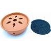 ARUNDEL SERVICES EU Porta Incenso Ceramica 16 cm x 6 cm con Incenso Spirale Citronella (Giardino Casa) Anti Mosquito