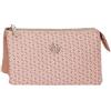 Pepe Jeans Megan, Portafogli, Portafogli, Portafogli, Portafogli di Diverse dimensioni, Rosa, Nero e Cammello, Realizzato in Ecopelle., Rosa, Taglia unica, Portafoglio triplo