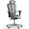 KULIK SYSTEM Sedia da ufficio ergonomica per scrivania - Sedia regolabile e confortevole con sistema di supporto lombare e spinale | Design brevettato | VICTORY Antara - Argento Quatro