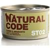 Natural Code Per Gatti Adulti Sterilizzati da 85 gr Gusto STERIL02 - Tonno e Amaranto