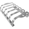 mocisa Rib-Rack Size L (5 pezzi) | Supporto a costole con manici | Strumento professionale per grigliare a costole | Acciaio inossidabile | per uso alimentare | Made in Bayern | per 5 strisce di