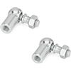 Ganter Normelemente 71802-16-M10-CS - Giunto angolare DIN 71802, argento, filettatura d2: M10