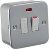 Knightsbridge m6av300 N 13 in metallo rivestito con fusibile con Neon Indicatore - Argento (10 pezzi)