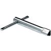 Alberts 690779 Chiave triangolare, per delimitatori con serratura triangolare, zincata, lunghezza asta 17 mm