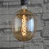 SD LUX Lampadina LED Vintage Sferica Grande 5W 300LM (Equivalente.40W), Lampadina Mega Decorativa Edison Dimmerabile Sovradimensionata Vetro Colorato, 2700K,E27 Bianco Caldo, 1 Confezione (DG170SL)