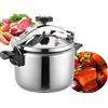 GHKWXUE pentole a pressione in acciaio inox di grande capacità pressure cooker 15L piano cottura compatibile con induzione coperchio Easy-Lock adatto per grandi hotel e ristoranti da cucina