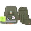 Lässig Set di borse per la scuola da 7 pezzi per bambini/School Set Boxy Unique olive