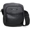 Pepe Jeans Grays Borsa a tracolla media nero 17 x 22 x 8 cm Poliestere, Nero, Taglia unica, Tracolla media