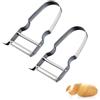 Westmark Verdura, 609133E3 - Pelapatate per verdure e asparagi, 2 pezzi, in acciaio INOX, colore: argento, Verdura, 2 pezzi