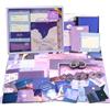 Irayin Set di Accessori per Scrapbook Vintage, 155 Pezzi Estetici Bullet Junk Journaling con Griglia A6, Album da Viaggio, Regalo Fai da te per Ragazze e Donne (Chiaro di Luna)