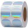 hybsk Argento codifica a colori a pois, Tiny olografico Pois, adesivi, etichette da 1 - totale 1.000 etichette per rotolo 1 roll