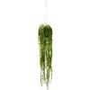 Flair Flower Senecio Artificiale da Appendere in fioriera sospesa su Piante Verdi, Piante Artificiali, Piante da Interni, Fiori di Seta, Piante Decorative, Verde pisello sul Nastro