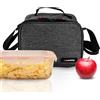 Iris Barcelona Borsa termica porta alimenti 8 L - Borsa pranzo + contenitore in vetro - Borsa termica portatile per lavoro e picnic - Mantiene freddo fino a 8 HS