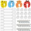 OPPLESIN Protezione di sicurezza domestica per bambini - Copertura presa bambino (12 coperchi+3 chiavi)+20 protege angolo da tavolo+8 serrature serrature chiavistelli di sicurezza per neonati e bambini+4