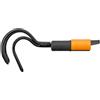 Fiskars Sarchiello, Testa di attrezzo, Lunghezza: 33 cm, Larghezza: 9 cm, Denti in acciaio al carbonio, Nero/Arancione, QuikFit, 1000685