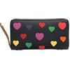 Visconti Love Collection Zip Passione di pelle attorno borsa RFID LV5 Nero