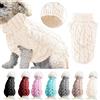 Winmany Cane da compagnia dolcevita lavorato a maglia maglione cappotto inverno scaldino ispessimento pullover maglieria cappotto all'uncinetto vestiti per piccolo cane medio grande cucciolo gatto