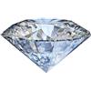 Mosanit® - Gemma - Pietre sciolte con taglio brillante/diamante - rotonde - moissanite/moissanite, 6.50 mm / 1.0 ct, Metallo non prezioso, Moissanite