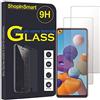 ShopInSmart® - 2 pellicole protettive in vetro temperato di alta qualità per Samsung Galaxy A21S da 6,5 SM-A217F A217F/DS A217F/DSN A217M A217N (non adatte per Galaxy A21), trasparente