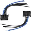 eMagTech Sostituzione cablaggio resistore riscaldatore 6450JP 9636618080 compatibile con Citroen Xsara Picasso/C3 compatibile con Peugeot 206/206 CC SW/307 20cm