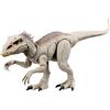 Mattel Jurassic World - Indominus Rex Caccia e Divora, dinosauro con luci e suoni, doppio morso e attrezzatura di tracciamento, design ambiente desertico, giocattolo per bambini, 4+ anni, HNT64