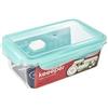 keeeper Contenitore per Alimenti a Clip, 22,5 x 13,5 x 8,2 cm, 1,35 l, Tina Tritan, Acquamarina