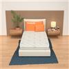 MiaSuite Materasso Singolo 90x195, alto 18 cm, Multionda - Memory, Gel Relaxa, Sfoderabile, Rivestimento Aloe Vera | Arcobaleno