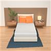 MiaSuite Materasso Memory Foam Singolo 90x190, Alto 21 cm - 4 Strati, Dispositivo Medico, Rivestimento Pure | Bora