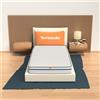 MiaSuite Materasso Singolo 80x190, altezza 22 cm - Memory Foam, Antiacaro, Anallergico | Easy