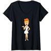 Flintstones The Flintstones Wilma Flintstone Classic Pose Maglietta con Collo a V