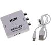 vhbw adattatore da HDMI a RCA - Convertitore composito audio video 3RCA AV bianco