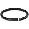 Tommy Hilfiger Jewelry Bracciale in Pelle Intrecciata da Uomo Colore Nero - 2790403