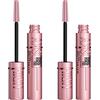 Maybelline 2x Maybelline New York Sky High Mascara Volumizzante e Allungante Colore Nero Adatto a Occhi Sensibili