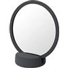 blomus 69160 - Specchio cosmetico con magnete, 17 x 9 x 18,5 cm, colore: Grigio